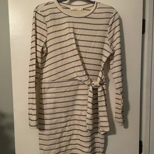 Striped Cream Dress, Lush